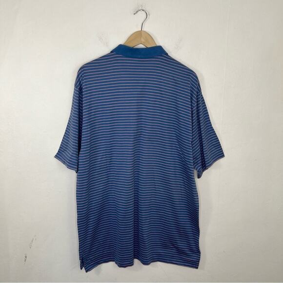 Lot of 2 Peter Millar Polo Performance Striped Golf Shirts Size Large - Picture 3 of 12